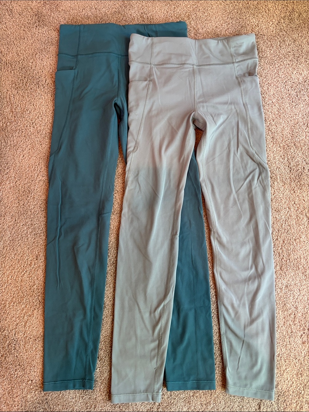 Athleta Performance Leggings - Teal & Mint Set